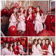 Pajamas Ladies Pajamas Ladies Pajamas Ladies Accessories Bridesmaid Group Dressing Robe Wedding Wedd