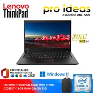 LENOVO THINKPAD T470s -CORE i7 / 16GB RAM / 1TB SSD / WINDOWS 11 PRO