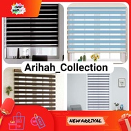 ⭐LOW PRICE⭐ Bidai Tingkap Modern Zebra Blinds | Blind Curtain | Zebra Bidai Outdoor | Roller Blind f