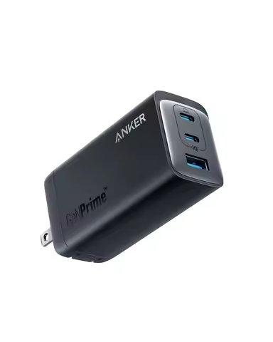 Anker 737 Charger GaNPrime 120W, PPS 3-Port Fast Compact Foldable Wall Charger for MacBook Pro/Air, 