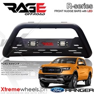 Ford Ranger 2012-2020 RAGE R series NUDGE BAR / BULL BAR / Front Bumper / BUMPER STEEL NUDGE w/ LED