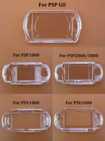 JCD Plastic Clear Crystal Protective Hard Shell Skin Case Cover For PS Vita PSV PSP GO 1000 2000 300