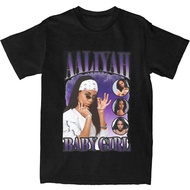 T-shirt A-Aaliyah untuk wanita, warna ungu, bergaya, t-shirt lengan pendek, reka bentuk cantik, t-sh