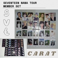 Sharing SEVENTEEN NANA TOUR MEMBER SET & POLAROID Group