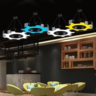 Industrial Style Gear Chandelier Unique Art Light Gym Light Internet Cafe Kindergarten Modeling Ligh