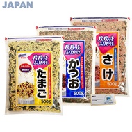 "Hagoromo Bulk Furikake Seasoning (Egg + Bonito + Salmon) - 500g x 3 Bags (Total 1.5kg) – Perfect fo