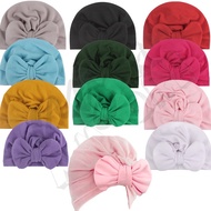 💚Ready Stock💚 Children Baby Turban Hat Cotton Reben Knotted Strechtable Hooded Hair Band Scarf Kepala Kanak