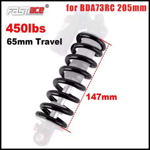 Fastace MTB Suspension Shock Absorber Spring 205mm 450lbs for BDA73RC 205mm Shock Bicycle Replacemen
