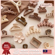 Plain Color Acrylic Grab Clip Matte Clip Hair Clip Retro Fashion Women Beauty Accessories Hairpin