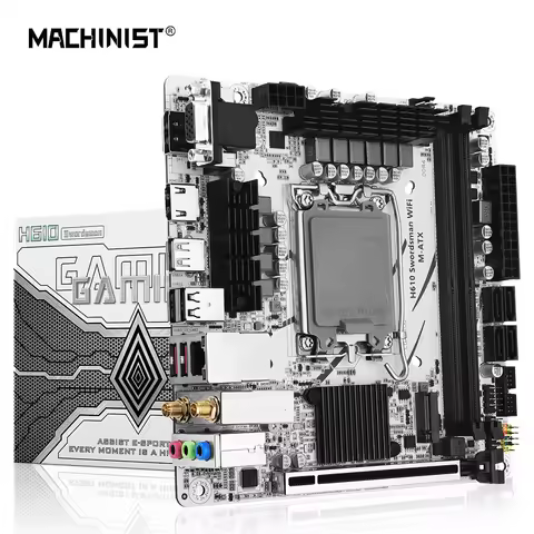 MACHINIS H610 Motherboard LGA 1700 CPU Supports Core 12100F 12400F 12490F 12600F 12700F 13600F Proce