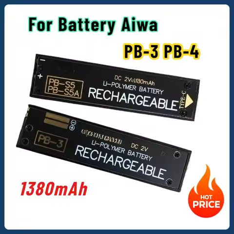 1380mAh PB-3 PB-4 Battery for Aiwa PB3 PB4 Jx729 Jx629 Jx202 Jx303 Jx505 Px370 Jx609 P50 Jx303 Jx200