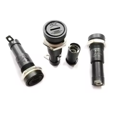 5PCS SCI R3-9 Panel Mount Chassis Fuse Holder For 6x30mm Glass Fuses 15A 250V 6*30 Holder Fuses