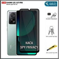 LAYAR PACKAGE For XIAOMI 13T 13T PRO Tempered Glass Anti Spy PRIVACY Screen