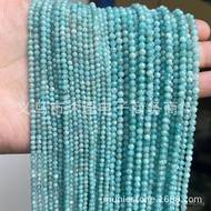 Faceted Angle Cut Natural Stone Beads Faceted Amazonite Amazonite Loose Beads 3mm 4mm2mm XJLB