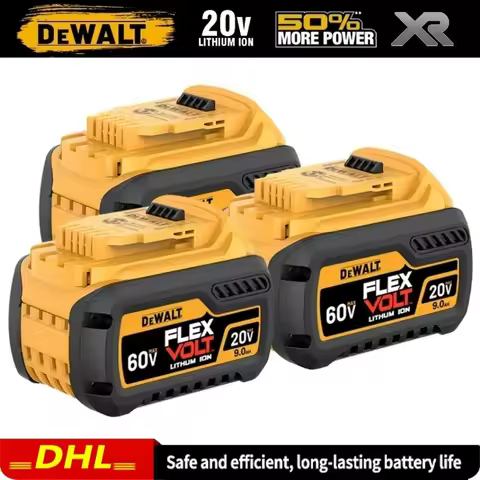 Original Dewalt 20V/60V 6Ah 9Ah MAX FlexVolt Battery，Dewalt DCB606 DCB205 DCB206 DCB609 DCB182 Power
