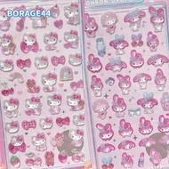 BORAGE44  Crystal Sticker,  Interesting  Relief Decorative Sticker, Phone  Cute Cartoon Children Sti