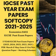 IGCSE Economics 0455 Past Papers  (Email Delivery After Purchase) –5 Years Collection Jun 2025