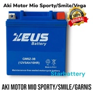 Aki Motor Mio Sporty Gm5Z-3B Zeus Aki Kering Mf Mio Smile Mio Sporty
