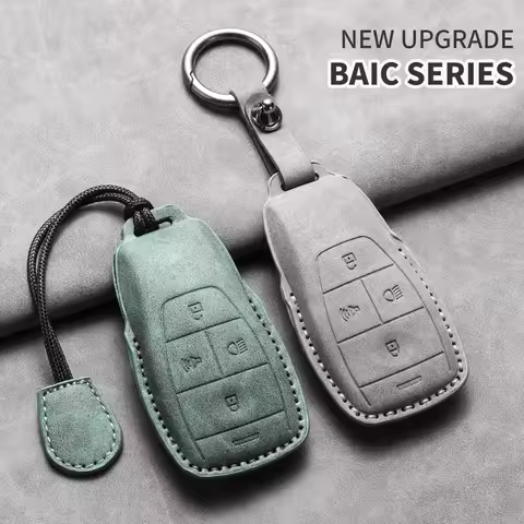 Rugged Off-Road Style Key Fob Cover for All BAIC Models, Compatible with BAIC BJ40, BJ30, BJ40E, BJ6