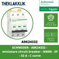 SCHNEIDER - A9K24332 - Miniature Circuit Breaker - iK60N - 3P - 32 a - C Curve