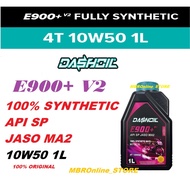 DashOil Ester+ E900+ V2 4T 10w50 1L Fully Synthetic SP Motorcycle Engine Oil Pelincir Motosikal Modi