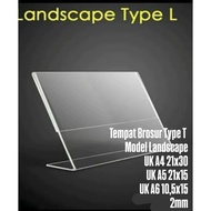 Acrylic Brochure HOLDER A4 A5 A6 TENT HOLDER/ Acrylic POSTER STANDING/ BARCODE Scan HOLDER/ Acrylic 