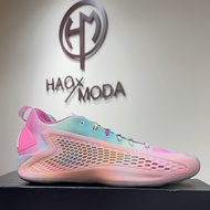 Little Trapeze Trend ADIDAS AE 1 LOW Colorful Pink JR3915 LOW-Top Basketball Shoes Gradient