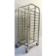 Cooling rack for bakery store Tray return rack