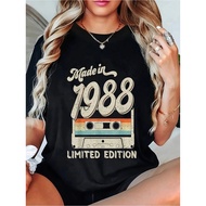 80s 90s Retro Party Costume Nostalgic Tape Printed T-Shirt