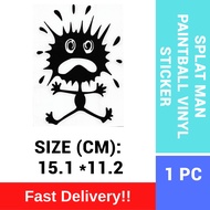 [STICKER KINGDOM] SPLAT MAN Car sticker/ motorcycle sticker/ sticker kereta/ sticker motor 15.1 CM *