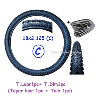 18 x 2.125(C) Tayar luar untuk basikal yang guna tayar 18 x 2.125