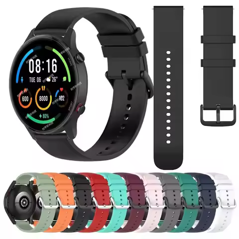 20mm 22mm Silicone Watch Band For Samsung Galaxy Watch 4 Classic 42mm Bands Huawei Watch 4 GT5/3 42m