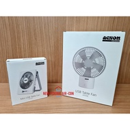 $ACSON USB PORTABLE RECHARGEABLE TABLE FAN - ATF04A &amp; ATF06B (WHITE, BLUE &amp; PINK)