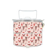 BDARI Stainless Steel Tiffin Carrier 2-Tier Food Container (10cm) [Free Add Name] Mangkuk Tingkat