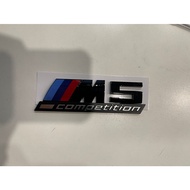 BMW X5 M Competition Emblem Logo wording metal gloss black | BMW X5M Competition Emblem Logo