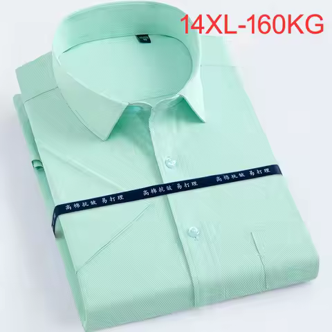 Large size 7XL 8XL 9XL Summer and Spring men's 10XL 11XL 12XL 13XL 14XL 160 kg Short-sleeved lapel b