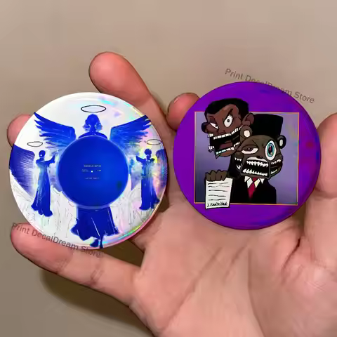 K-Kanye West Yeezus Ye Jesus is King 22mm,32mm,42mm,58mm,75mm Round Badge Brooch for Various Clothin
