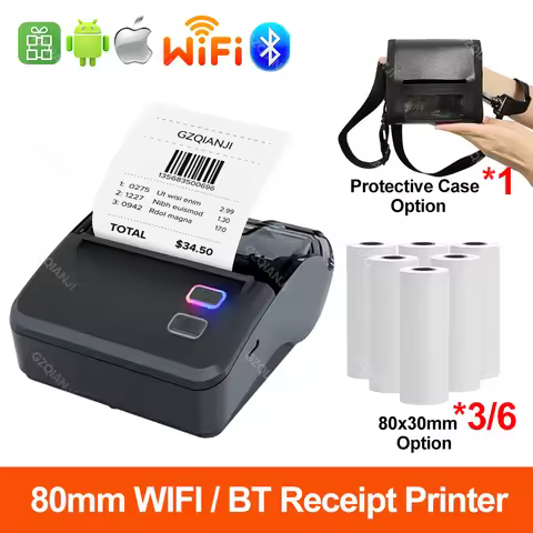WIFI Bluetooth 80mm Mini Bluetooth Thermal Printer Bill Receipt Impresora Support Android Ios On Loy