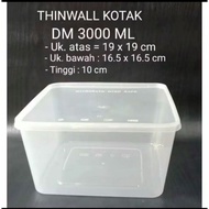 Thinwall sq square box 3000ml