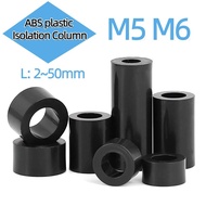 M5/M6 ABS Insulation Isolation Column Plastic Washer Straight Nylon Sleeve Spacer,Plastic Hollow Str