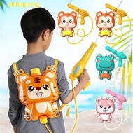 Children Summer Water Guns Outdoor Beach Toy Pool Party Large Capacity Backpack Spray Water Gun Cartoon Animals Water Gun Kids