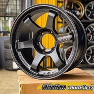 TE37​ SUV​ ขอบ18 ดำด้านเลเซอร์ขาว​ ธรรมดา/ล้อเบา​Flowforming​ (ราคา4วง)