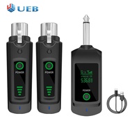 ระบบเครื่องส่งสัญญาณ XLR ไร้สาย2.4G ความถี่510.00-590.00เมกะเฮิรตซ์ระบบอะแดปเตอร์ XLR UHF DC5V เครื่