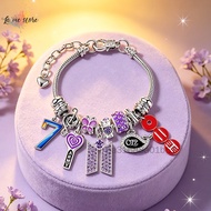 BTS1 OT7ARMY Beaded Bracelet - Cartoon Youth Group Whale Design