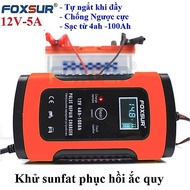 Sạc Bình Ắc Quy Tự Ngắt FOXSUR-Sạc acquy 12V-24V 200AH Foxsur Chính Hãng Gía Rẻ