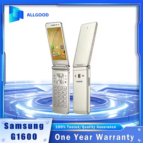 Samsung Galaxy Folder G1600 3.8 Inch 2GB 16GB 8MP Rear Camera Dual SIM 4G LTE Keypad Android SmartPh