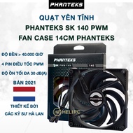 Phanteks MetallicGear Skiron Black 140mm 1500 RPM computer case cooling fan - Phanteks 14cm case fan