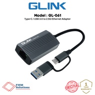 GLINK (GL-061) – Type-C / USB 3.0 to 2.5G Ethernet Adapter