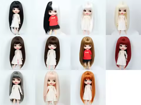 9-10 inch Blyth Wig Long Straight Collection Hair