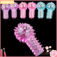 [Jm] Finger Stretchable Sleeve Stimulator Condom Barbed G-point Stimulate Sex Toy